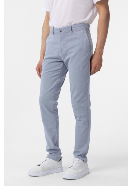 Mavi Slim Fit Armürlü Kanvas Pantolon modelleri