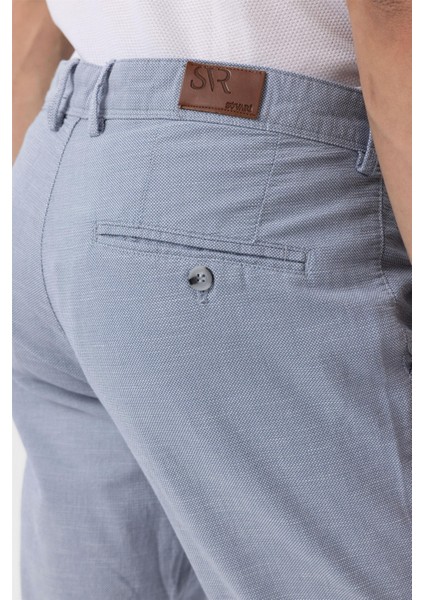 Mavi Slim Fit Armürlü Kanvas Pantolon indirimleri
