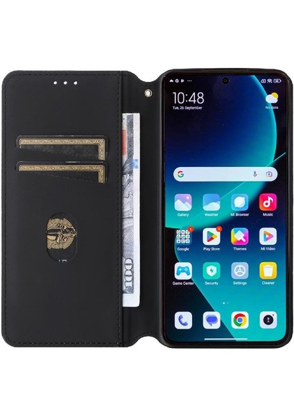 Xiaomi 14T Manyetik Kapatma Kart Yuvaları Için Flip Case Tutucu 3D Desen (Yurt Dışından) fiyatları
