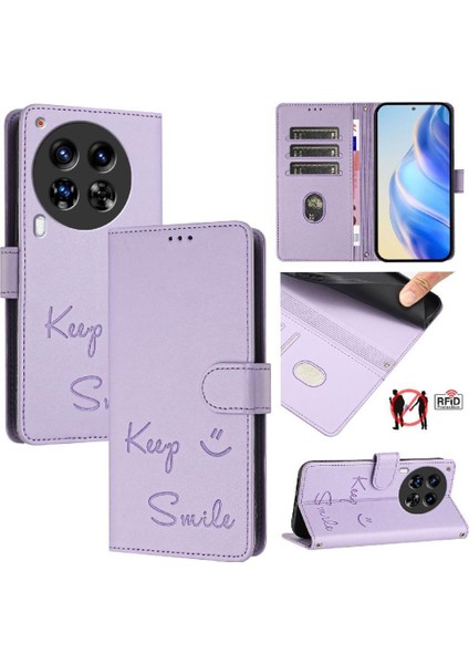 Tecno Camon 30 Premier 5g Flıp Kapak Pu Deri Kart Tutucu Rfıd Için Kılıf (Yurt Dışından)