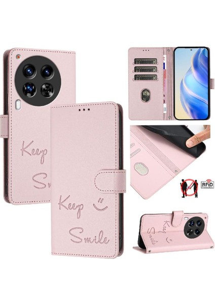 Tecno Camon 30 Premier 5g Flıp Kapak Pu Deri Kart Tutucu Rfıd Için Kılıf (Yurt Dışından)