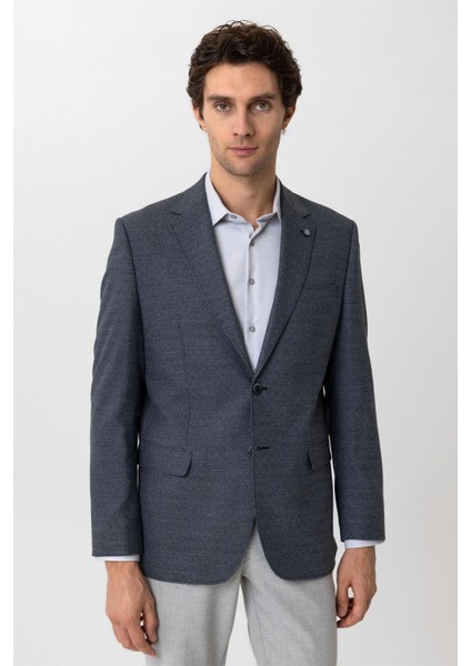 Parlament Mavi Regular Fit Armürlü Mono Yaka 6 Drop Ceket fiyatları