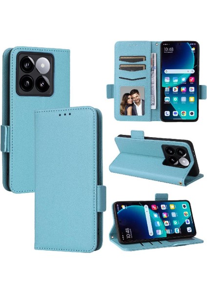 Xiaomi 14T Manyetik Pu Deri Yan Toka Cüzdan Kart Yuvaları Için Flip Case (Yurt Dışından) fiyatları