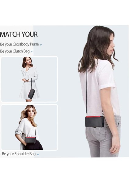 Nokia G21/NOKIA Rfıd Engelleme Fermuar Faturaları Yuvası Uzun 9 Için Crossbody Durumda (Yurt Dışından) fiyatları