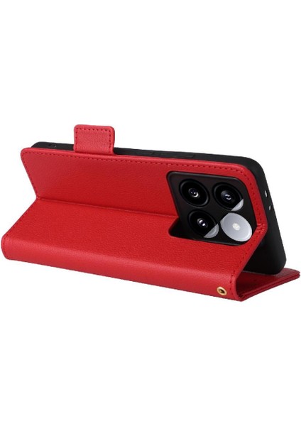 Xiaomi 14T Manyetik Pu Deri Yan Toka Cüzdan Kart Yuvaları Için Flip Case (Yurt Dışından) fiyatları