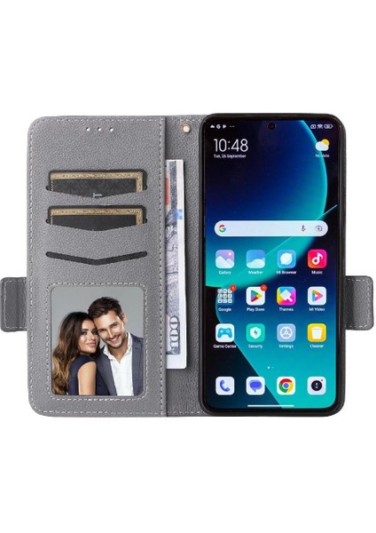 Xiaomi 14T Manyetik Pu Deri Yan Toka Cüzdan Kart Yuvaları Için Flip Case (Yurt Dışından) fiyatları