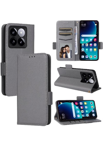 Xiaomi 14T Manyetik Pu Deri Yan Toka Cüzdan Kart Yuvaları Için Flip Case (Yurt Dışından) indirimleri