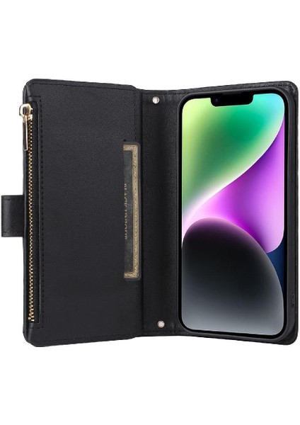 IPhone 14 Için Flip Case Artı Kayış Cüzdan Kart Yuvaları Darbeye (Yurt Dışından) modelleri