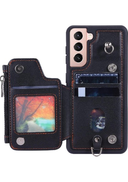 Samsung Galaxy S22 Rfıd Engelleme Kickstand 3 Büyük Kart Pu Için Cüzdan Kılıf (Yurt Dışından) fiyatları