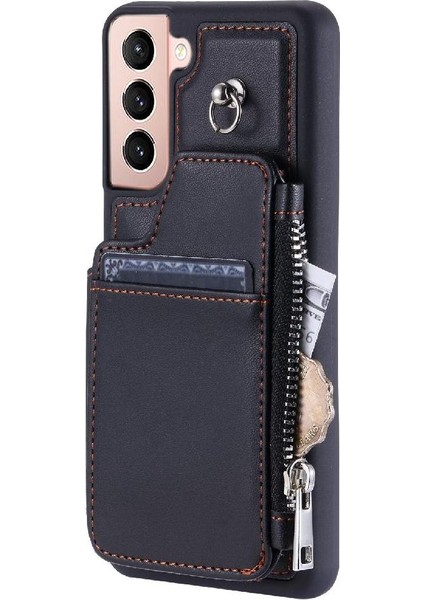Samsung Galaxy S22 Rfıd Engelleme Kickstand 3 Büyük Kart Pu Için Cüzdan Kılıf (Yurt Dışından) indirimleri