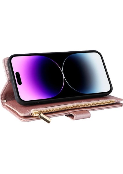 IPhone 14 Için Flip Case Pro Max Darbeye Cüzdan Kayış Kart Yuvaları (Yurt Dışından) fırsatları