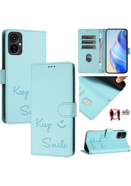 Tecno Camon 19 Neo Flıp Kapak Kart Tutucu Cüzdan Rfıd Engelleme Pu (Yurt Dışından)