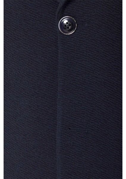 Lacivert Regular Fit Desenli Mono Yaka 4 Drop Ceket fiyatları