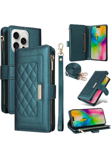 IPhone 16 Için Flip Case Pro Max Kayış Darbeye Cüzdan Kart Yuvaları (Yurt Dışından) indirimleri