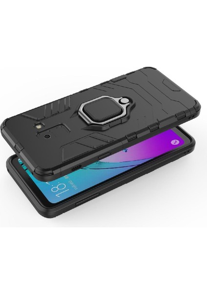 Halka Araba Dağı Kickstand Kılıf Samsung Galaxy A8 2018 Kickstand Metal (Yurt Dışından) modelleri