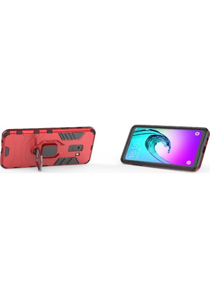 Halka Araba Dağı Kickstand Kılıf Samsung Galaxy A8 2018 Kickstand Metal (Yurt Dışından) fiyatları
