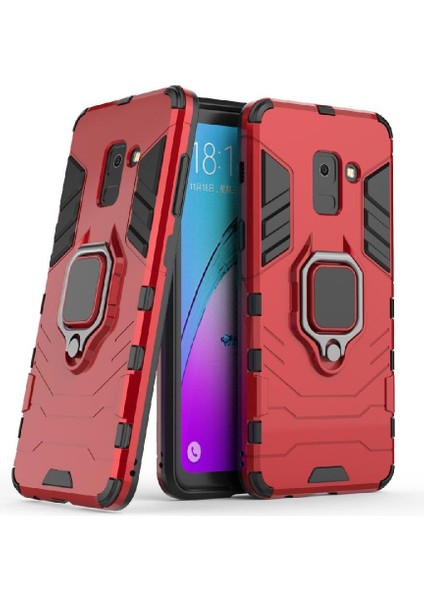 Halka Araba Dağı Kickstand Kılıf Samsung Galaxy A8 2018 Kickstand Metal (Yurt Dışından) modelleri