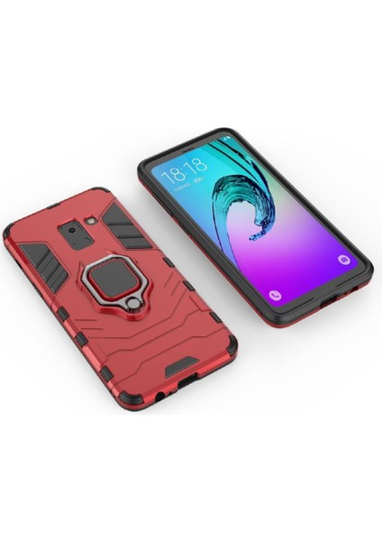 Halka Araba Dağı Kickstand Kılıf Samsung Galaxy A8 2018 Kickstand Metal (Yurt Dışından) indirimleri