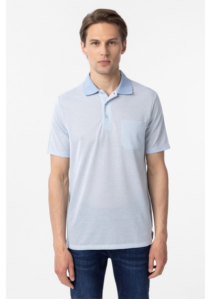 Mavi Regular Armürlü Polo Yaka Tişört