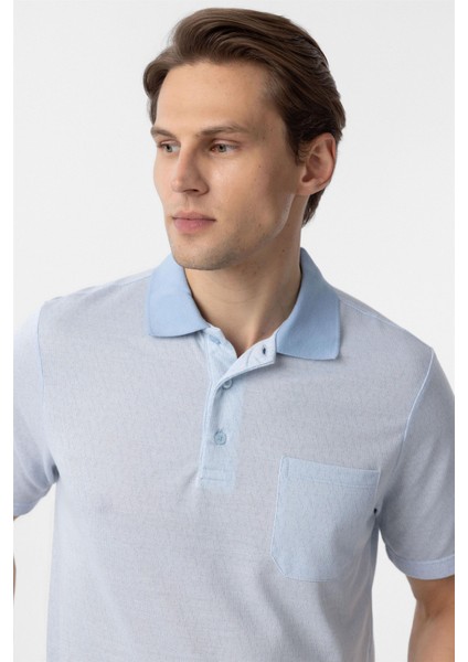 Mavi Regular Armürlü Polo Yaka Tişört