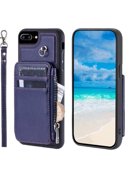 Cüzdan Kılıf IPhone 6 Artı/6s Artı Kickstand Pu Deri Flip Folio Kılıf (Yurt Dışından)