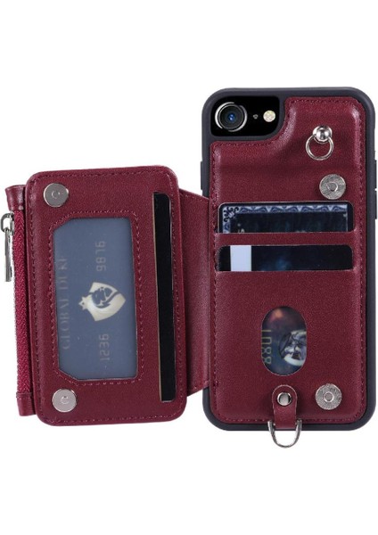Cüzdan Kılıf IPhone 6/6s Pu Deri 3 Büyük Kart Kickstand Rfıd Flip (Yurt Dışından) indirimleri
