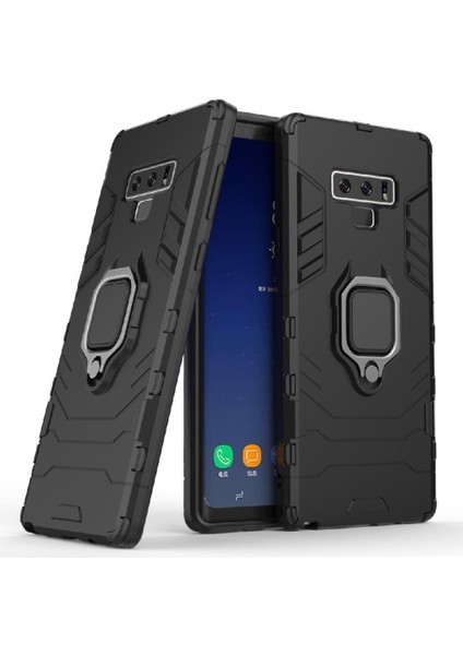 Halka Araba Dağı Kickstand Kılıf Samsung Galaxy Note9 Askeri Sınıf Yüzük (Yurt Dışından) modelleri