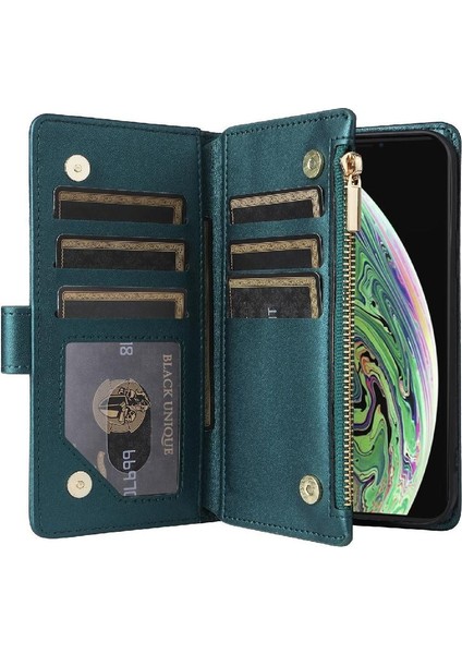 IPhone Xs Max Kart Yuvaları Için Flip Case Cüzdan Kayış Darbeye (Yurt Dışından) modelleri