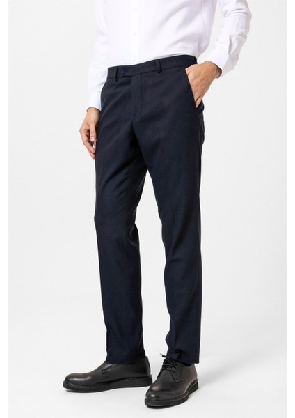 Lacivert Regular Düz Pantolon modelleri