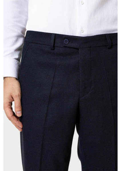 Lacivert Regular Düz Pantolon fırsatları