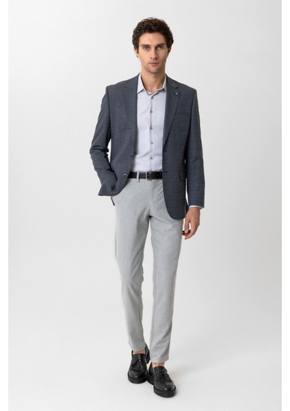 Parlament Mavi Regular Fit Armürlü Mono Yaka 6 Drop Ceket modelleri