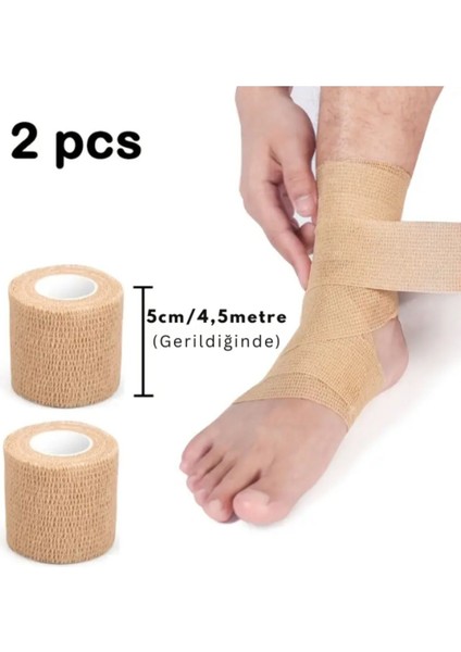 Su geçirmez yapısık bant, 5x4.5 cm, kahverengi, 2 adet