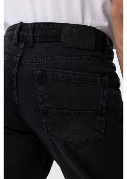 Siyah Regular Denim Pantolon