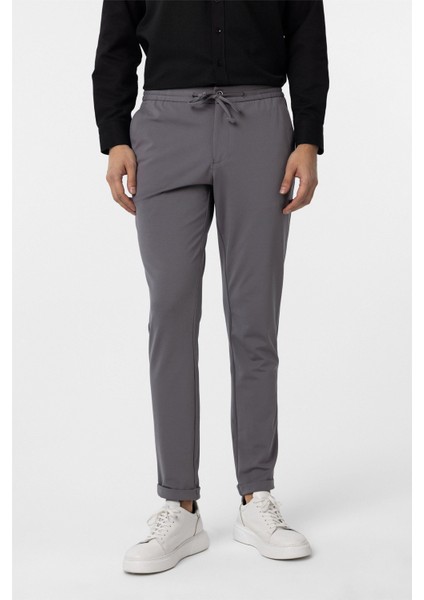 Antrasit Slim Fit Düz Jogger Pantolon fiyatları