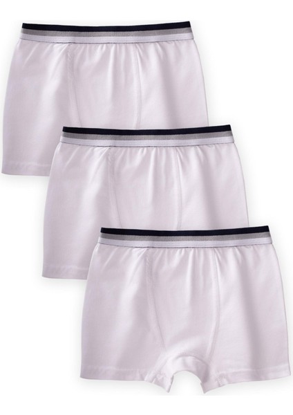 Üçlü Erkek Boxer Set Beyaz