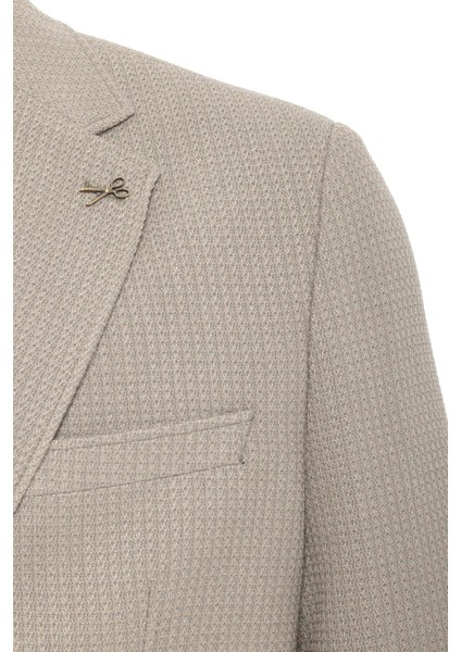 Haki Slim Fit Desenli Mono Yaka 6 Drop Ceket fırsatları