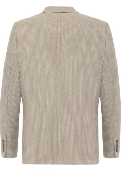 Haki Slim Fit Desenli Mono Yaka 6 Drop Ceket indirimleri