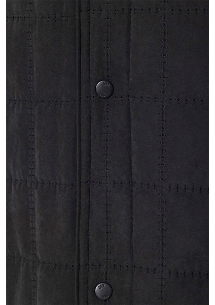 Siyah Regular Kapitone Mont fiyatları