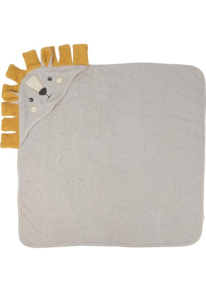 Aslan Figürlü Bebek Havlu 75x75 cm Gri indirimleri