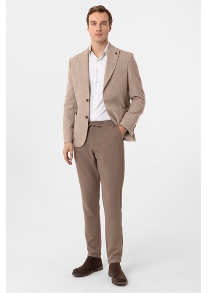 Bej Slim Fit Sivri Yaka 6 Drop Ceket fırsatları