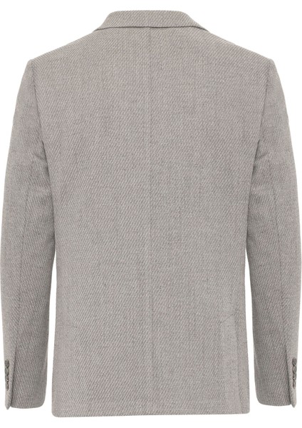 Antrasit Slim Fit Desenli Sivri Yaka 6 Drop Ceket indirimleri