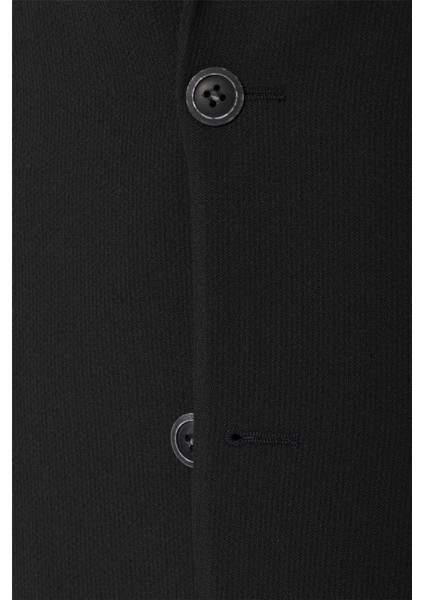 Siyah Slim Fit Sivri Yaka 6 Drop Ceket fiyatları