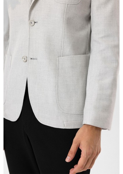 Taş Slim Fit Desenli Sivri Yaka 6 Drop Ceket indirimleri