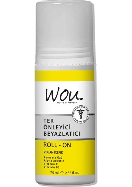 Roll-On Unisex Deodorant 75 ml (3 Lü Set)