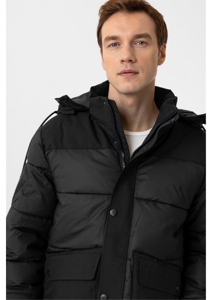 Siyah Slim Kapitone Mont indirimleri