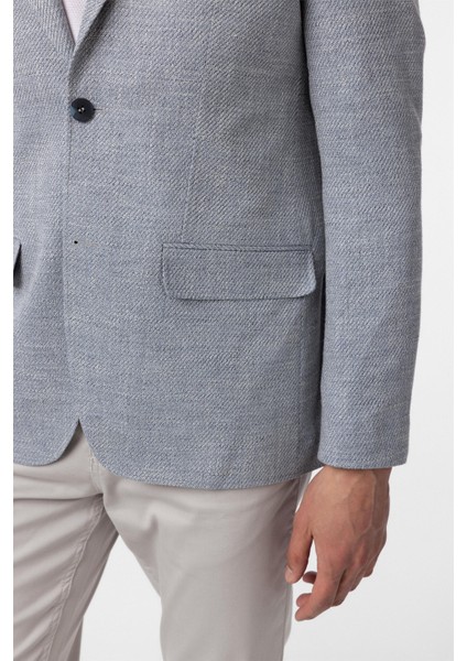 Mavi Slim Fit Düz Mono Yaka 6 Drop Ceket modelleri