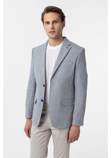 Mavi Slim Fit Düz Mono Yaka 6 Drop Ceket indirimleri