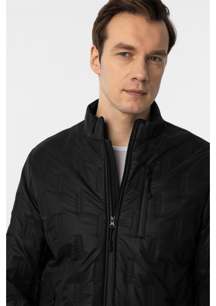 Siyah Slim Kapitone Mont modelleri