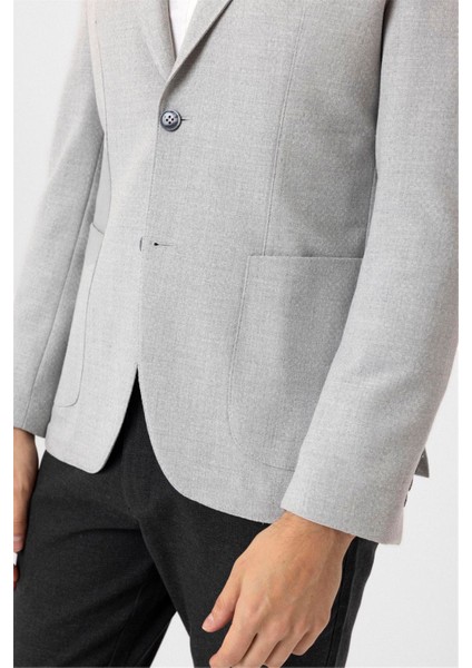 Gri Slim Fit Sivri Yaka 6 Drop Ceket fırsatları