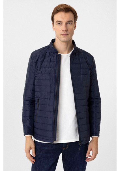 Lacivert Slim Kapitone Mont fiyatları